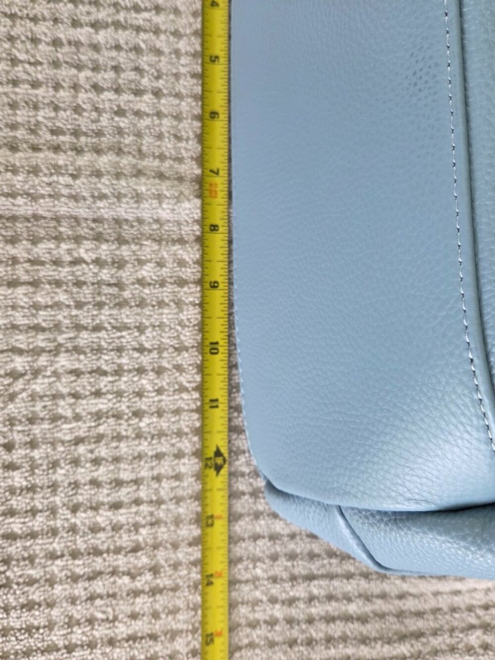 Iswee Genuine Leather Handbag Featuring a Top Handle Design - Robin Egg Blue - Picture 14 of 16